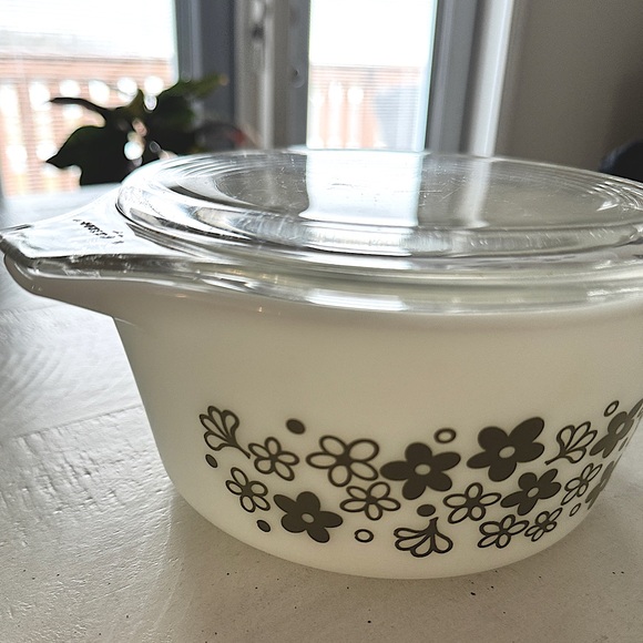Vintage Pyrex 474 Spring Blossom Crazy Daisy Casserole Dish - Picture 6 of 9